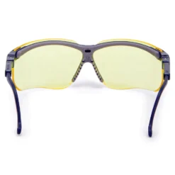 Honeywell Genesis Safety Eyewear, Black Adjustable Frame, Amber Lens, Anti-Fog Lens Coating - RWS-51025
