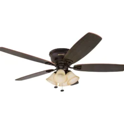Honeywell Glen Alden Indoor Ceiling Fan with 4 Lights, Oil Rubbed Bronze, 52-Inch - 50183