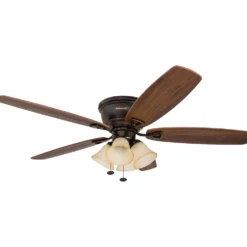 Honeywell Glen Alden Indoor Ceiling Fan with 4 Lights, Oil Rubbed Bronze, 52-Inch - 50183