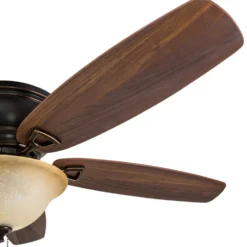 Honeywell Glen Alden Low Profile Ceiling Fan with Bowl Light, Oil Rubbed Bronze, 52-Inch - 50517