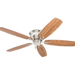Honeywell Glen Alden Low Profile Hugger Ceiling Fan, Brushed Nickel, 52-Inch - 50515