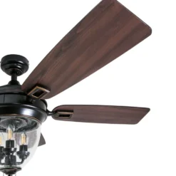 Honeywell Glencrest Damp Rated Outdoor Ceiling Fan, Oil Rubbed Bronze, 52-Inch - 50615