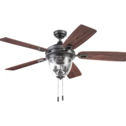 Honeywell Glencrest Indoor and Outdoor Ceiling Fan, Iron, 52-Inch - 51653