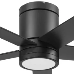 Honeywell Graceshire Ceiling Fan with Light, 60 Inch, Matte Black - 53052
