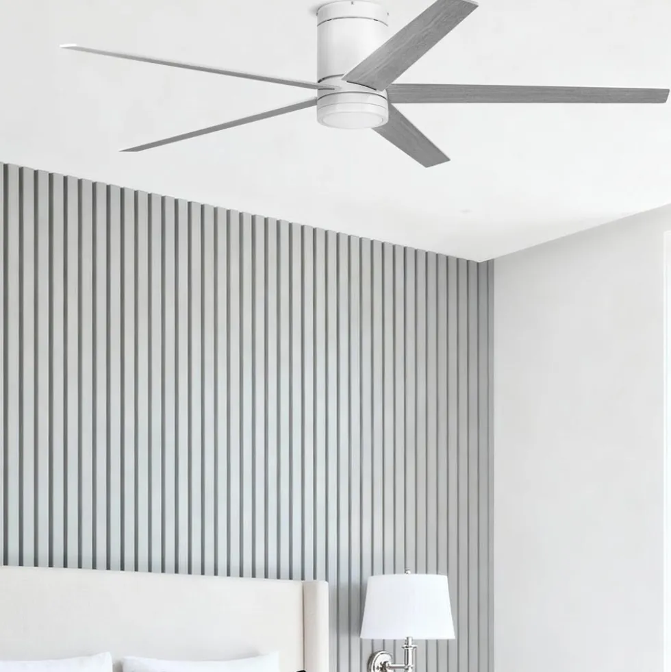 Honeywell Graceshire Ceiling Fan with Light, 60 Inch, White - 53054