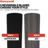 Honeywell Halle 42 Inch Indoor Matte Black Ceiling Fan with Light & Pull Chain - 53044