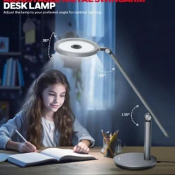 Honeywell H6 Desk Lamp with Touch Controls, Gray