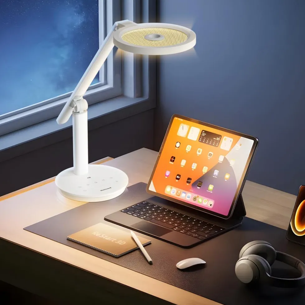 Honeywell H6 Desk Lamp with Touch Controls, White