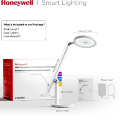 Honeywell H6 Desk Lamp with Touch Controls, White