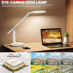 Honeywell H6 Desk Lamp with Touch Controls, White