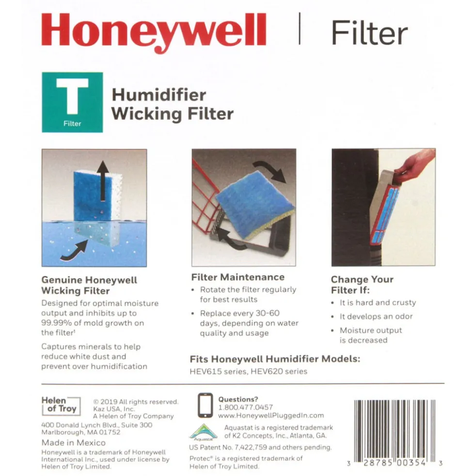 Honeywell HFT600 Replacement Humidifier Filter T for HEV615 and HEV620 Humidifiers
