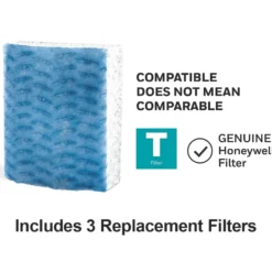 Honeywell HFT600 Replacement Humidifier Filter T for HEV615 and HEV620 Humidifiers - 3 Pack