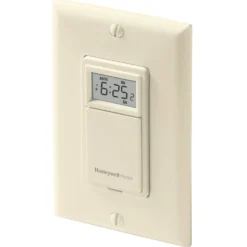 Honeywell Home 7-Day Programmable Light Switch Timer - RPLS731B, Almond