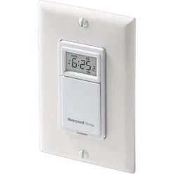 Honeywell Home 7 Day Programmable Light Switch Timer - RPLS730B, White