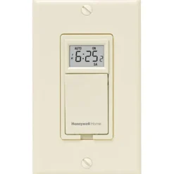 Honeywell Home Programmable Light Switch Timer, 40 Watt Minimum Lights Only - RPLS531A, Almond