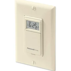Honeywell Home Programmable Light Switch Timer, 40 Watt Minimum Lights Only - RPLS531A, Almond