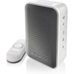 Honeywell Home 3 Series Plug-In Wireless Doorbell with Strobe Light and Push Button - RDWL313P