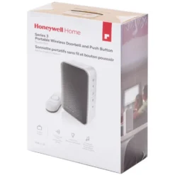 Honeywell Home 3 Series Portable Wireless Doorbell with Strobe Light and Push Button - RDWL313A
