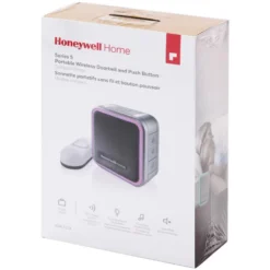Honeywell Home 5 Series Portable Wireless Doorbell with Halo Light and Push Button - RDWL515A2000/E