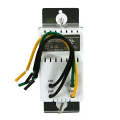 Honeywell Home Solar Programmable Light Switch Timer, 40 Watt Minimum Lights Only - RPLS540A, White