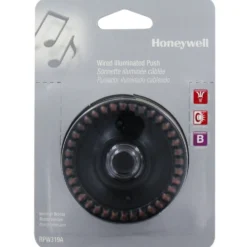 Honeywell Home Wired Illuminated Recessed Mount Round Push Button for Door Chime, RPW319A1001/A