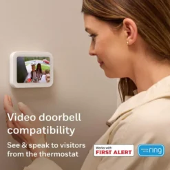 Honeywell Home X8S Smart Thermostat with Wireless Room Sensor, White - X8VMC9W
