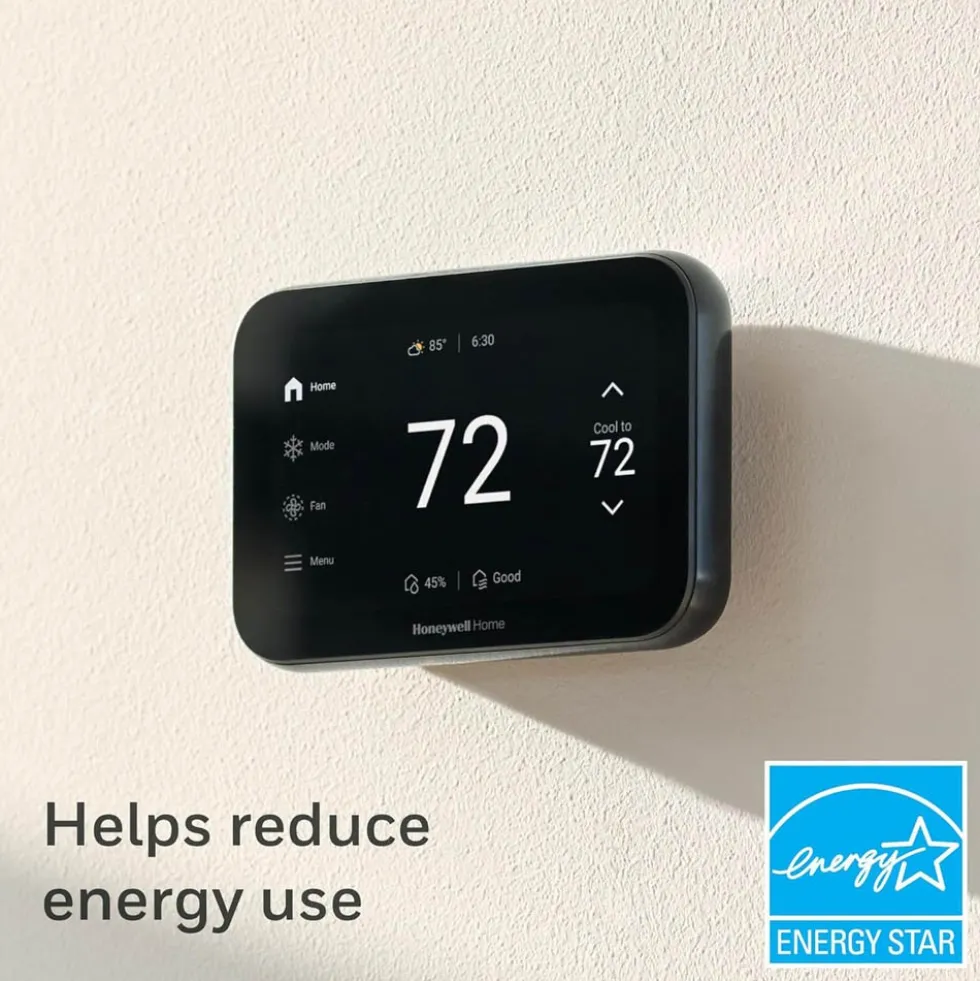 Honeywell Home X8S Smart Thermostat, Black - X8VMC8B