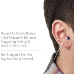Honeywell Howard Leight AIRSoft Tapered TPE Corded Earplugs, 1000 Pairs