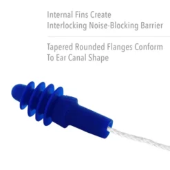 Honeywell Howard Leight AIRSoft Tapered TPE Corded Earplugs, 1000 Pairs