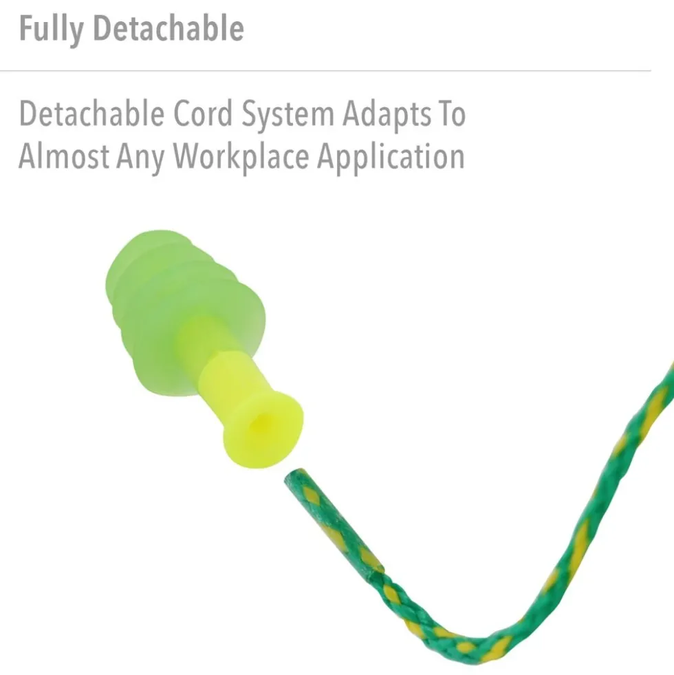 Honeywell Howard Leight Fusion Tapered TPE Corded Earplugs, 1000 Pairs - Small Size