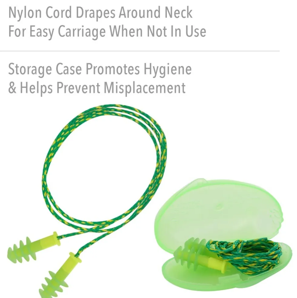 Honeywell Howard Leight Fusion Tapered TPE Corded Earplugs, 1000 Pairs - Small Size