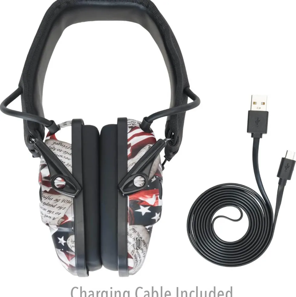 Honeywell Howard Leight Impact Sport Earmuff with Bluetooth, 2nd Amendment, Small
