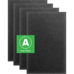 Honeywell HRF-A100 Pre-Cut Carbon Pre-Filter For HPA100 And HPA094 Series Air Purifiers - 4 Pack (Filter A)