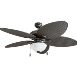 Honeywell Inland Breeze Indoor and Outdoor Ceiling Fan, Bronze, 52-Inch - 50510