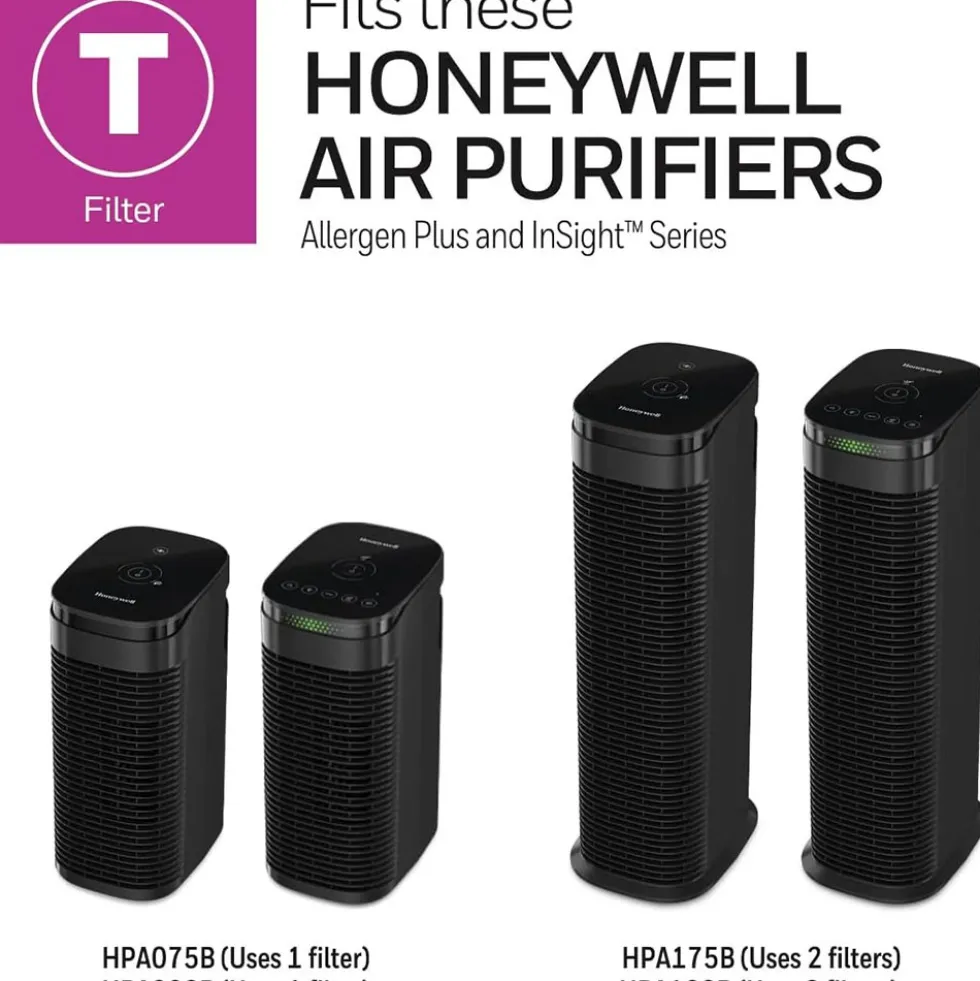 Honeywell Kitchen Odor Reducing T Filter for HEPA Tower Air Purifiers, HRFTK1