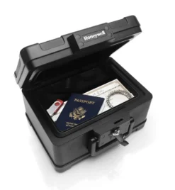 Honeywell Lightweight 30 Minute Fire Safe and Waterproof Chest with Carry Handle - 1502 (.15 cu ft.)