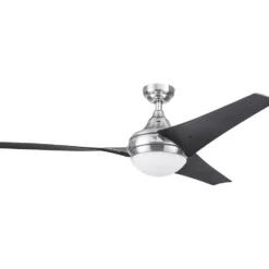 Honeywell Neyo 52 inch Contemporary Indoor LED Ceiling Fan with Light, Remote and High Performance Blades - 51803, Brushed Nickel
