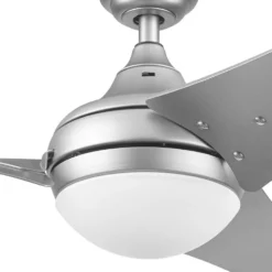 Honeywell Neyo 52 inch Contemporary Indoor LED Ceiling Fan with Light, Remote and High Performance Blades -51802, Pewter
