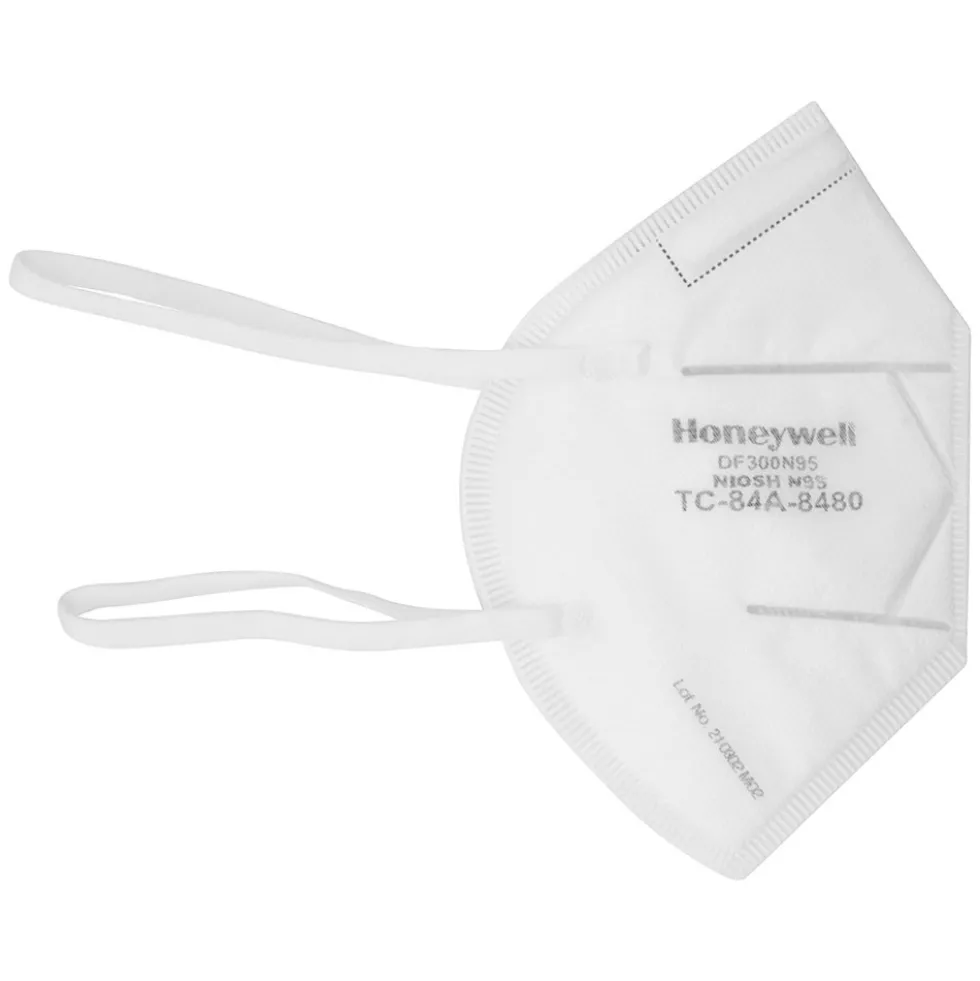 Honeywell N95 Flatfold Disposable Respirators, 20 Face Mask Pack - DF300N95BX
