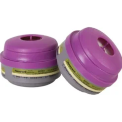 Honeywell North Chlorine/Mercury Vapor Respirator Cartridge and P100 Filter, 2 Pack - 75852P100L