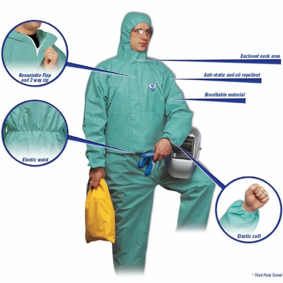 Honeywell North Gen FR Coverall, Green, Large - 25596/L