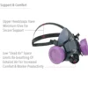 Honeywell North 5500 Series Half Mask Respirator with Dual Cartridge Connectors for N Series Filters