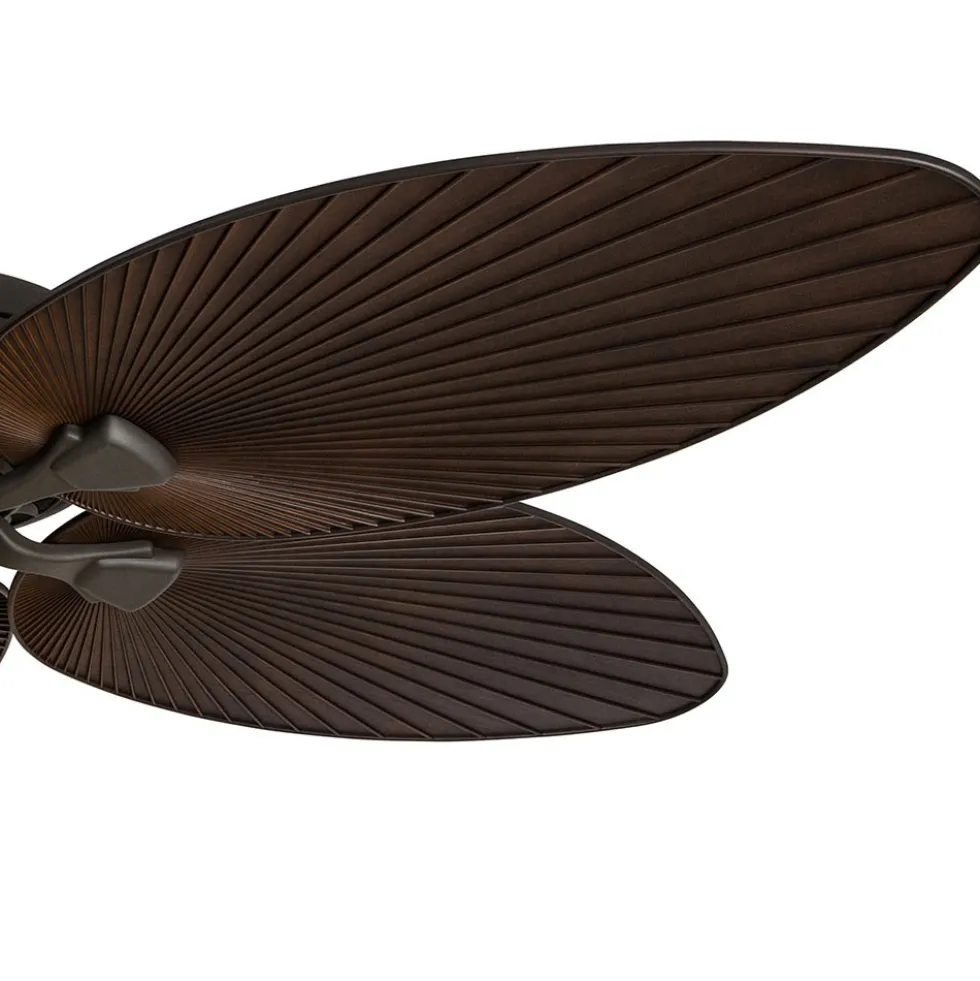 Honeywell Palm Island Indoor and Outdoor Ceiling Fan with Light, Bronze, 52-Inch - 50202