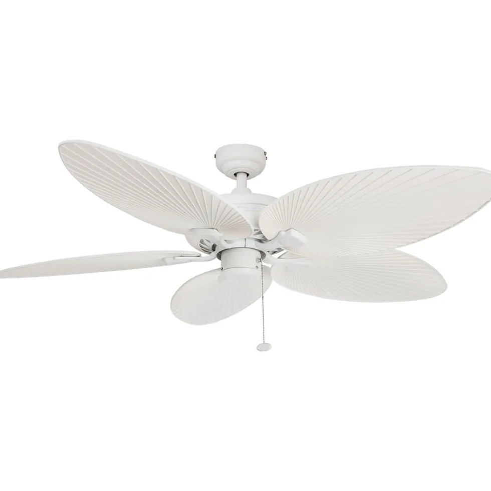 Honeywell Palm Island Indoor and Outdoor Ceiling Fan, White, 52-Inch - 50200