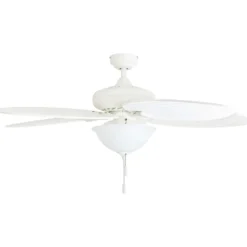 Honeywell Palm Island Indoor and Outdoor Tropical Ceiling Fan, White, 52-Inch - 50508