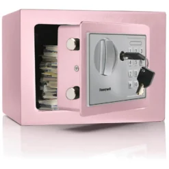 Honeywell 5605P Compact Steel Digital Security Box - Light Pink (.15 cu ft.)