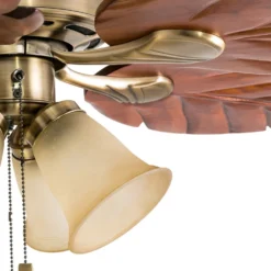 Honeywell Royal Palm Indoor Ceiling Fan, Aged Brass Tropical, 52-Inch - 50504