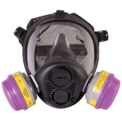 Honeywell RU6500 Series Silicone Full Facepiece Respirator with Mesh Headnet