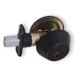 Honeywell Single Cylinder Deadbolt, Oil Rubbed Bronze, 8111409