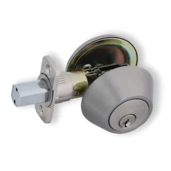 Honeywell Single Cylinder Deadbolt, Satin Nickel, 8111309